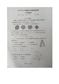 湖南省长沙市浏阳市青草初级中学2023-2024学年上学期 八年级数学期中质量监测试题