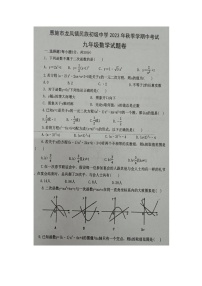 湖北省恩施市龙凤镇民族初级中学2023-2024学年上学期九年级数学期中试题