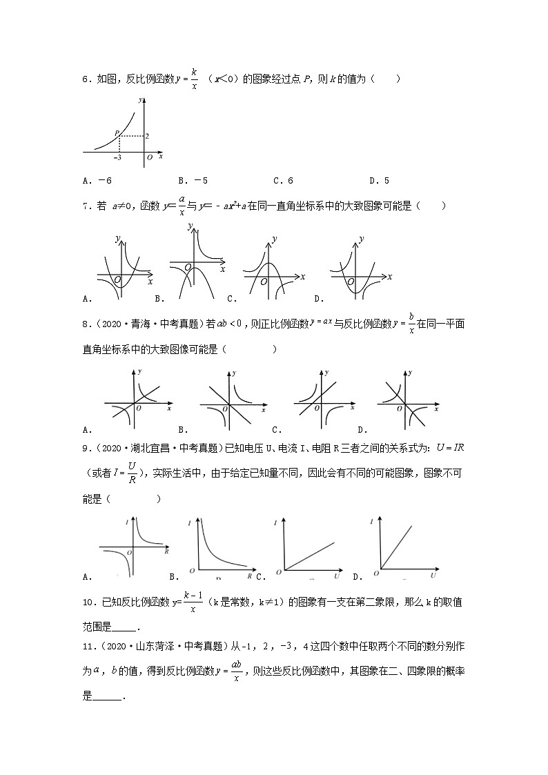26.1.2 反比例函数的图象与性质(第1课时) 课件+同步分层练习（含解析答案）02