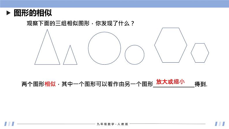 27.1 图形的相似 课件+同步分层练习（含解析答案）06