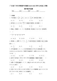 广东省广州大学附属中学奥班2023-2024学年七年级上学期期中数学试题