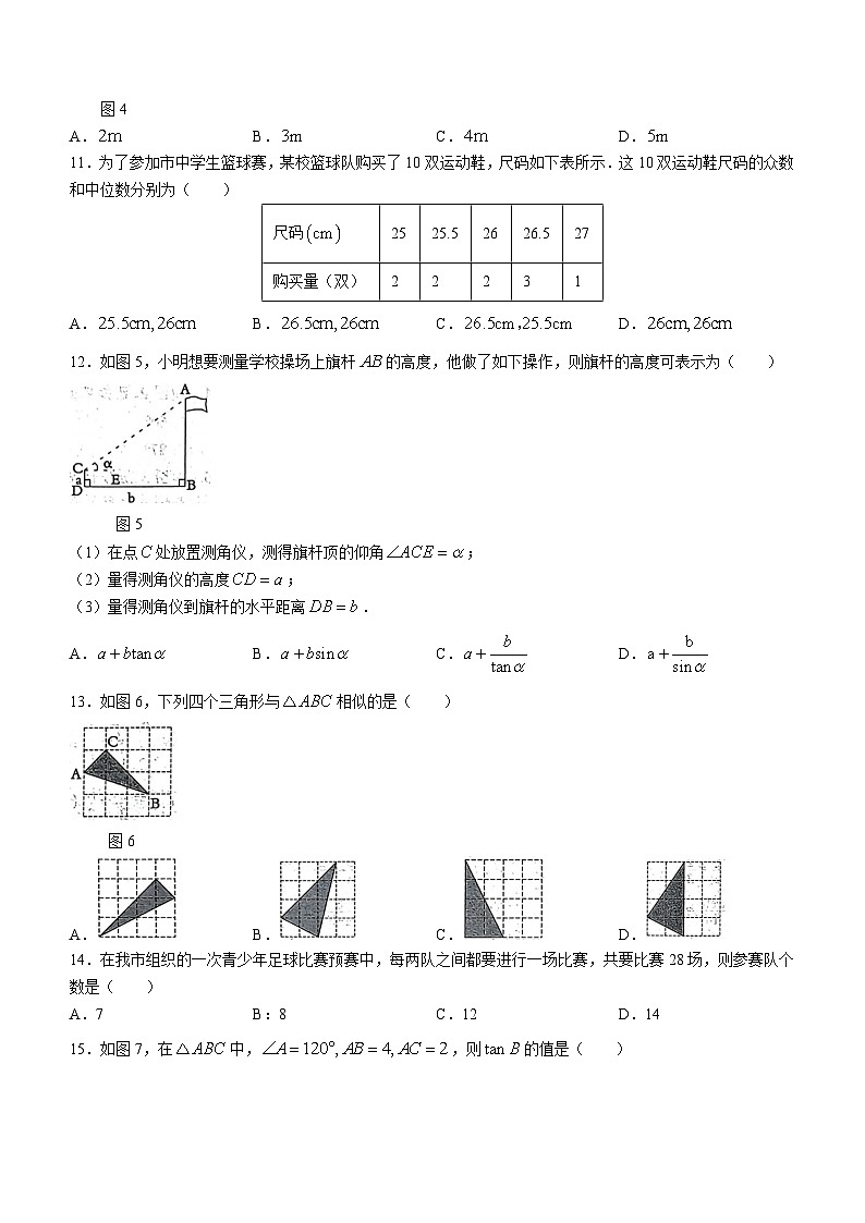河北省沧州市任丘市第八中学2023-2024学年九年级上学期期中数学试题03