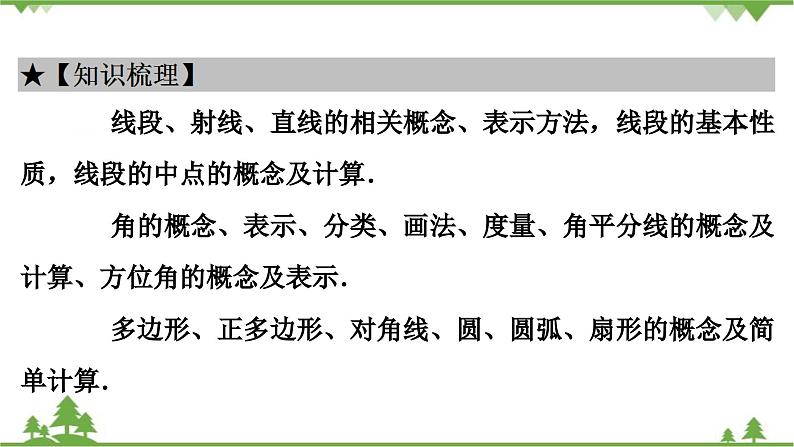 第4章《基本平面图形》回顾与思考 北师大版数学七年级上册课件第3页