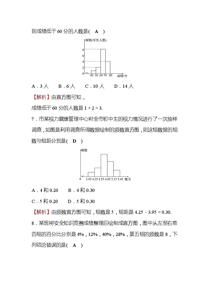6.3 数据的表示 北师大版七年级数学上册作业(含答案)03