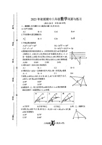 河南省南阳市内乡县2023-2024学年八年级上学期11月期中数学试题