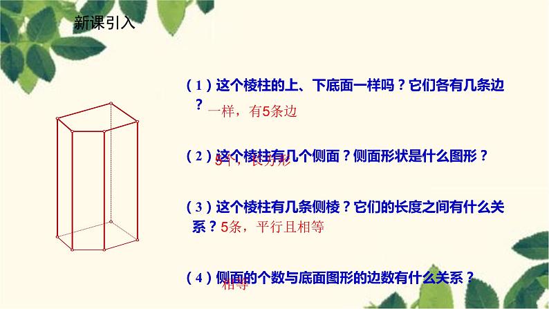 北师大版数学七年级上册 1.2.2柱体与锥体的展开与折叠课件第4页