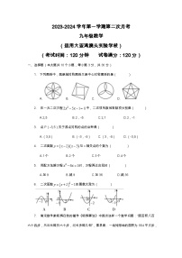 广东省惠州市大亚湾澳头实验学校2023-2024学年九年级上学期期中数学试卷