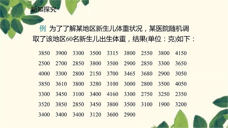 北师大版数学七年级上册 6.3.3绘制频数直方图课件04