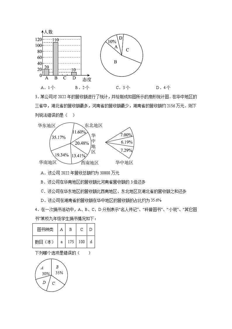 6.3数据的表示分层练习-北师大版数学七年级上册02