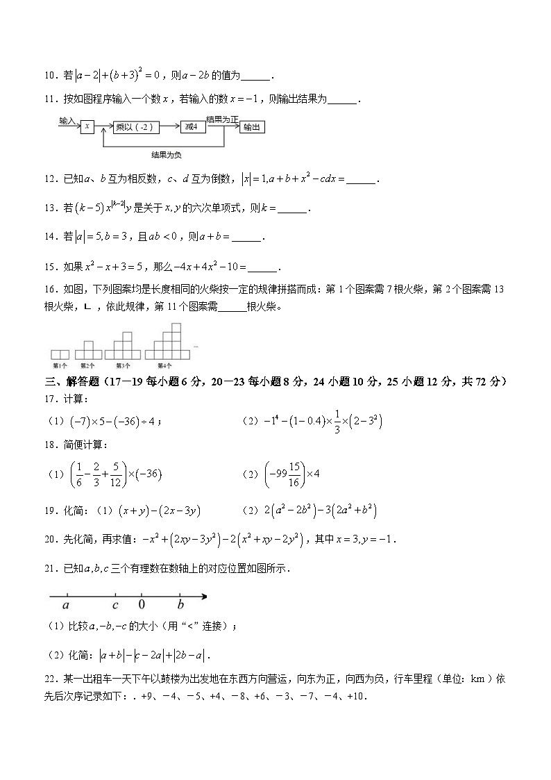 湖南省郴州市永兴县树德教育集团2023-2024学年七年级上学期期中数学试题第2页