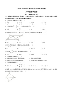 河北省承德市兴隆县2023-2024学年八年级上学期期中数学试题