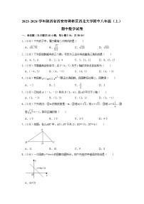 陕西省西安市碑林区西北大学附中2023-2024学年八年级上学期期中数学试卷