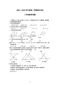 湖北省武汉市东湖高新区2023—2024学年上学期八年级期中数学试题