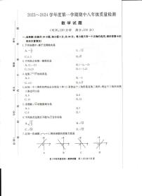 福建省福鼎市2023-—2024学年八年级上学期期中质量检测数学试题