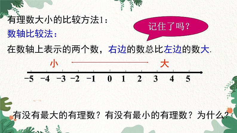 人教版数学七年级上册 1.2.4 第2课时 有理数大小的比较课件第5页