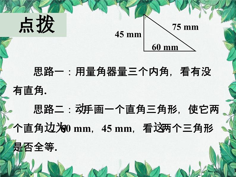 华师大版数学八年级上册 14.1.2直角三角形的判定课件05