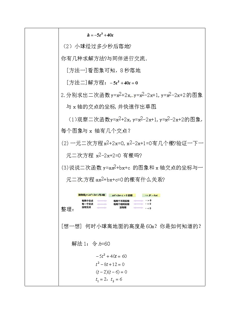 2.5.1 二次函数与一元二次方程（第1课时）（课件+教学设计）-北师大版数学九年级下册03