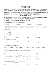 山东省济南市济阳区2023-2024学年八年级上学期期中数学试题