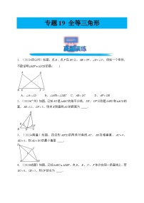 专题19 全等三角形（真题演练、精选模拟）--2024年中考数学一轮复习（全国通用）