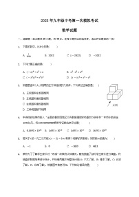 2023年安徽省滁州市定远县育才学校中考一模数学试题