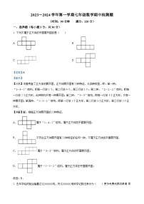 广东省河源市连平县教学协作区2023-2024学年七年级上学期期中数学试题（解析版）