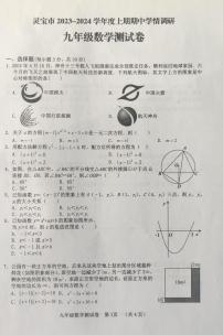 河南省三门峡市灵宝市2023-2024学年九年级上学期期中学情调研数学测试卷