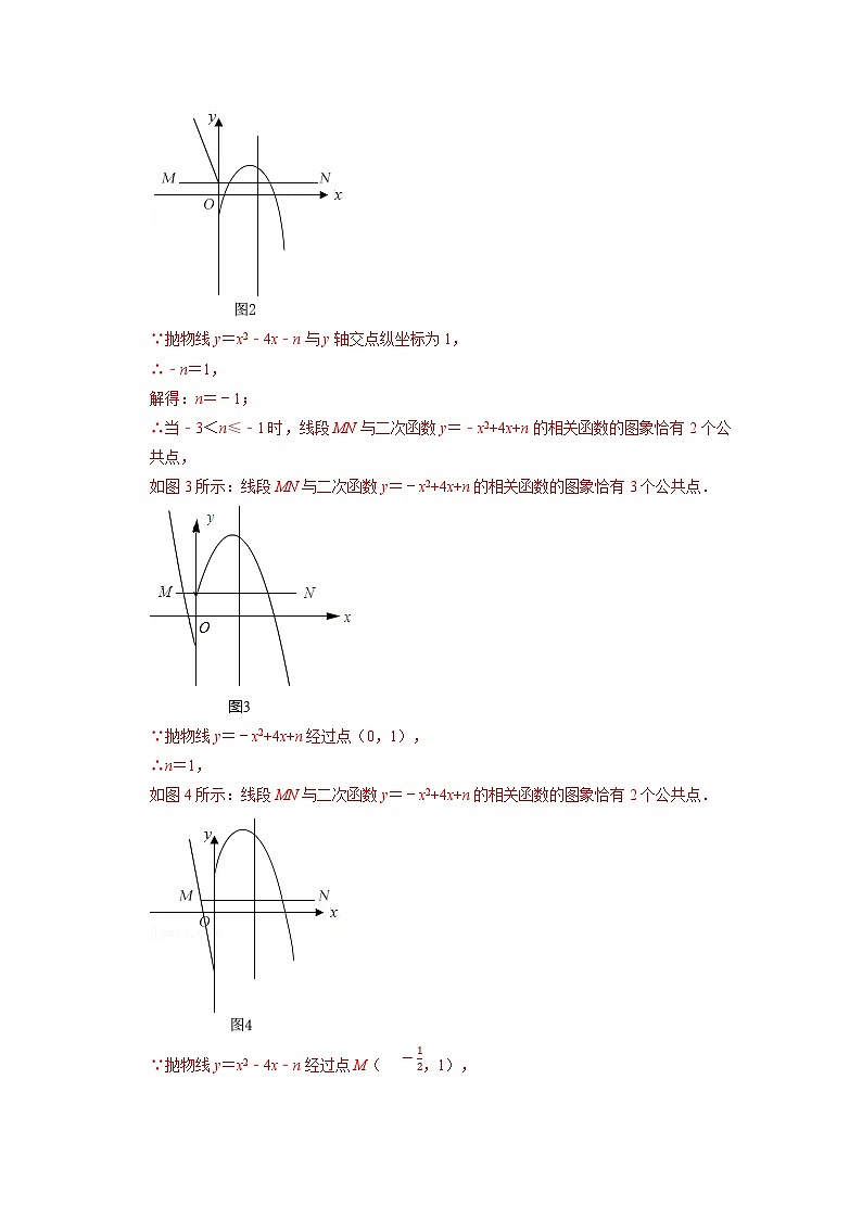 北师大版九年级数学下册 专题2.7 二次函数中的新定义问题专项训练（30道）（原卷版）+解析版03
