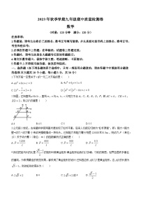 湖南省娄底市市直学校联考2023-2024学年九年级上学期期中数学试题