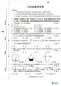 江苏省盐城市建湖县2023-2024学年九年级上学期11月期中数学试题