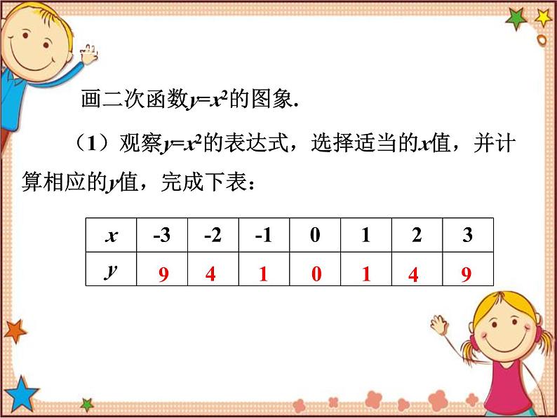 北师大版数学九年级下册 2.2  二次函数的图象与性质第1课时  结识抛物线 课件03