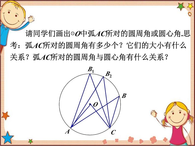 北师大版数学九年级下册 3.4  圆周角和圆心角的关系第1课时  圆周角定理 课件07