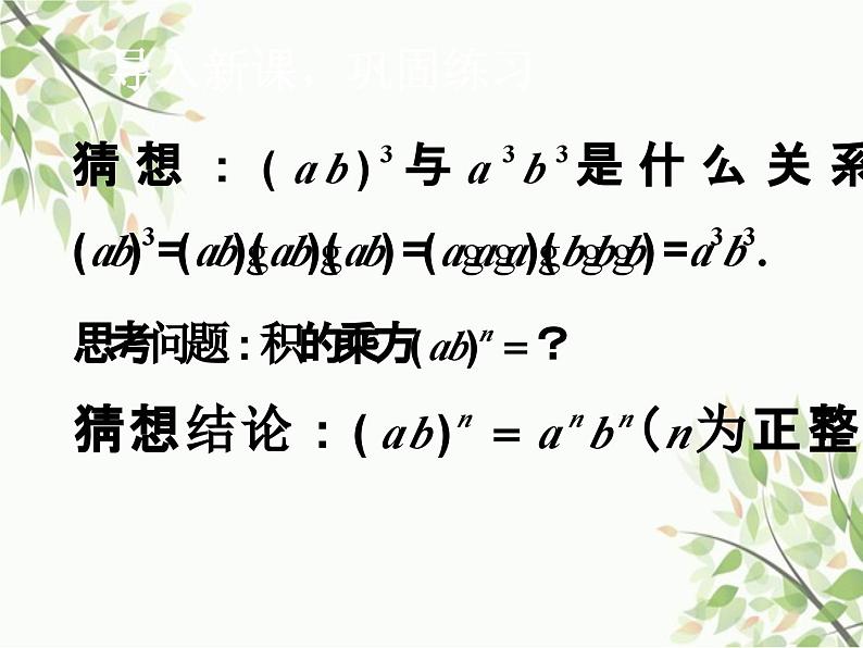 北师大版数学七年级下册 1.2  幂的乘方与积的乘方第2课时  积的乘方-课件第5页