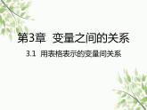 北师大版数学七年级下册 3.1  用表格表示的变量间关系-课件