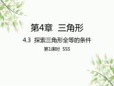 北师大版数学七年级下册 4.3  探索三角形全等的条件第1课时  SSS-课件
