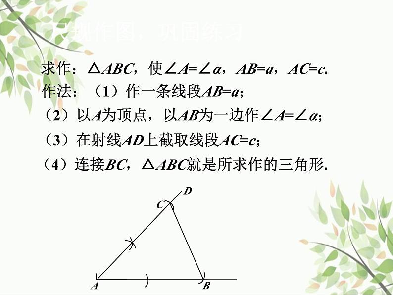 北师大版数学七年级下册 4.4  用尺规作三角形-课件第5页