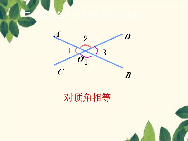 数学人教版七年级下册 5.1.1  相交线-课件第7页