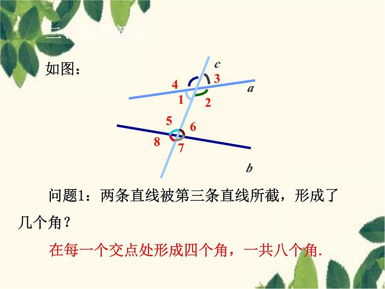 数学人教版七年级下册 5.1.3  同位角、内错角、同旁内角-课件第4页