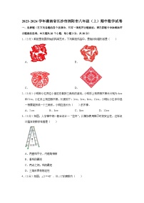 湖南省长沙市浏阳市2023-—2024学年上学期 八年级数学期中质量监测试题