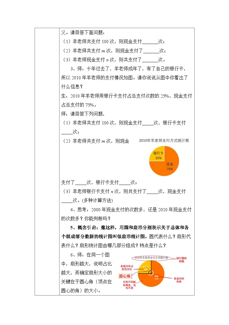 浙教版数学七年级下册 6.3 扇形统计图(1) 教案02