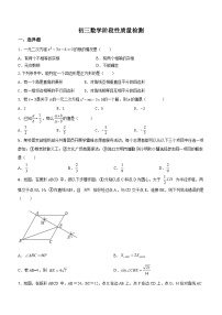 山东省滨州市邹平市梁邹实验初级中学2023—-2024学年九年级上学期期中数学复习试题