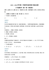 广东省深圳市2023-2024学年八年级上学期期中数学试题（解析版）