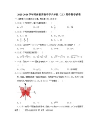 河南省实验中学2023-2024学年八年级上学期期中数学试卷