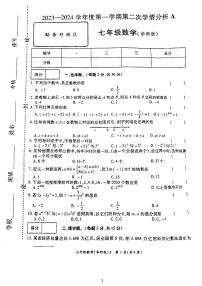 河南省周口市太康县2023-—2024学年七年级上学期11月期中数学试题