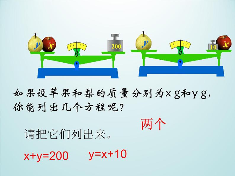 浙教版数学七年级下册 2.2 二元一次方程组_ 课件03