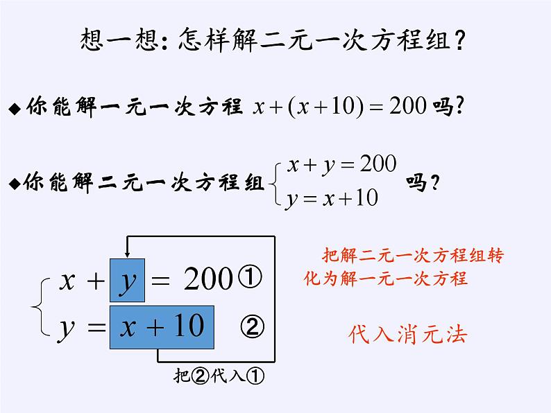 浙教版数学七年级下册 2.3 解二元一次方程组 课件04