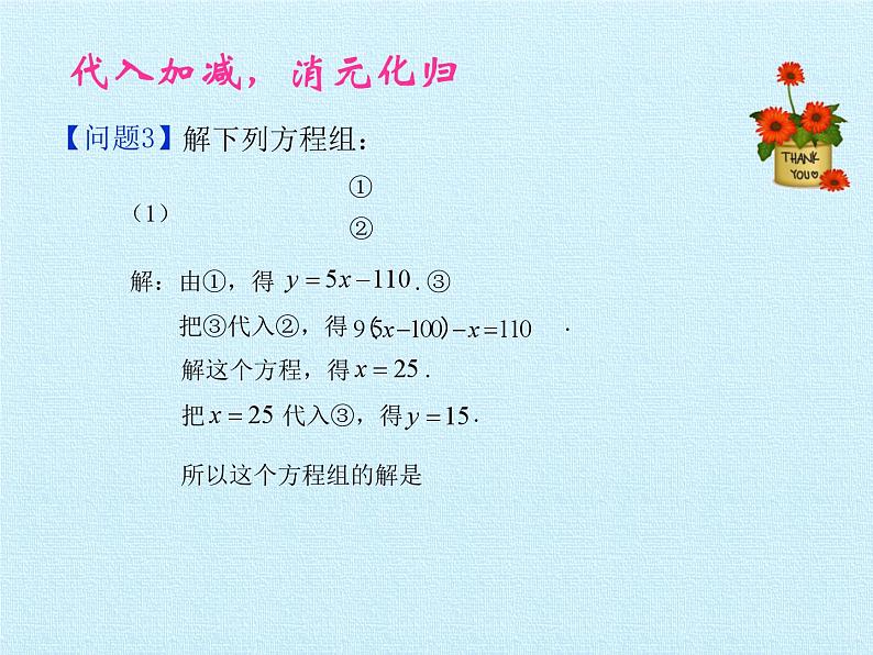 浙教版数学七年级下册 第2章 二元一次方程组 复习(2) 课件06