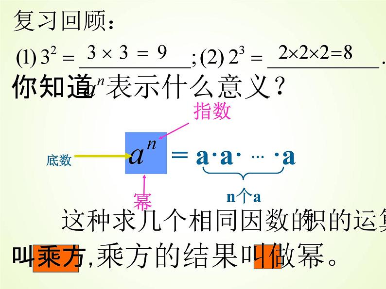 浙教版数学七年级下册 3.1 同底数幂的乘法(1) 课件第3页