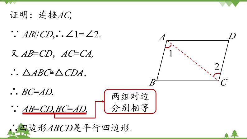人教版数学八年级下册 18.1.2平行四边形的判定课时4课件第6页