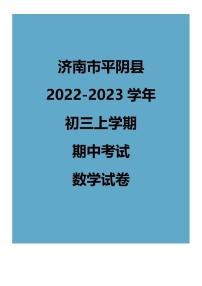 2022.11济南平阴九上期中数学试卷（含答案）