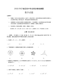 2022年四川省凉山州宁南县九年级下学期模拟考试数学试题